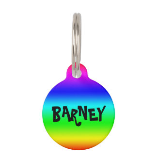 Personalise Rainbow Pet Tag