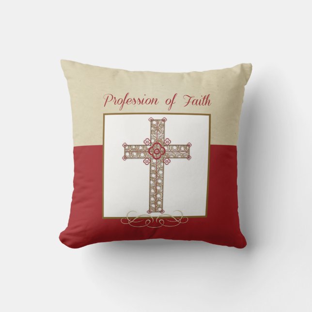 Personalise, RCIA Blessings on Profession of Faith Cushion (Front)
