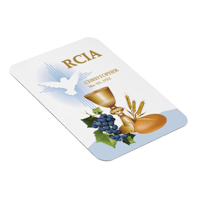 Personalise, RCIA Congrats Catholic Sacrament Magnet (Right Side)