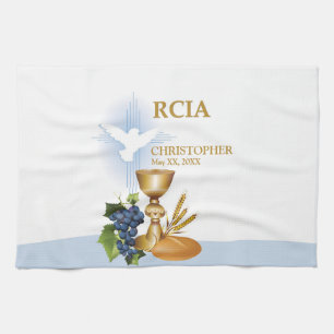 Personalise, RCIA Congrats Catholic Sacrament Tea Towel