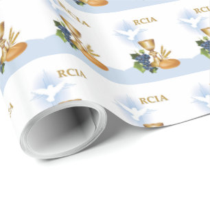 Personalise, RCIA Congrats Catholic Sacrament Wrapping Paper
