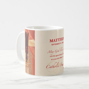 Personalise, RCIA Congratulations, Catholic, Red Coffee Mug