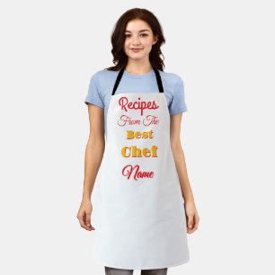 Personalise Recipes From The Best Chef White Apron