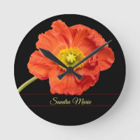 Personalise Red poppy flower