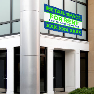 Personalise Retail Space For Rent Square Footage Banner