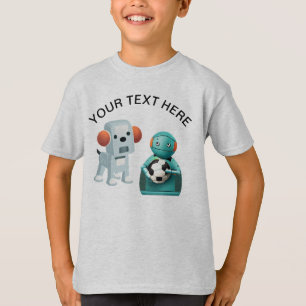 Personalise Robot Dog Sports Soccer Ball T-Shirt
