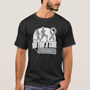 Personalise Run For a Cure - Brain Cancer T-Shirt