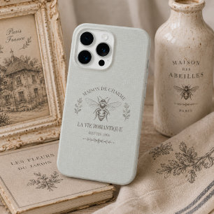 Personalise sage green vintage French Country iPhone 15 Pro Case