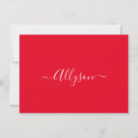 Personalise Script Name & Message, Red