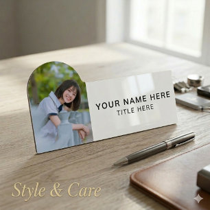 Personalise Shaped Badge Name Tag with Photo