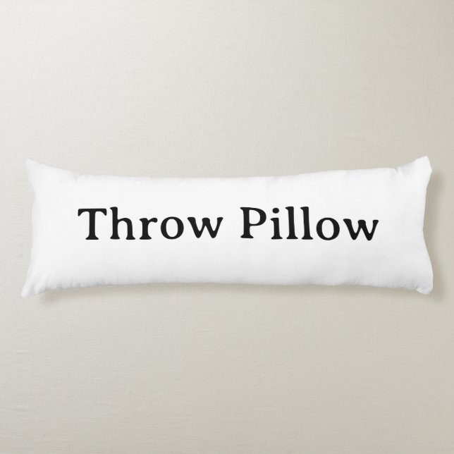 personalise simple Body Pillow (Front)