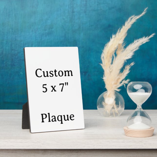  personalise simple custom 5 x 7"  Tabletop Plaque (Side)
