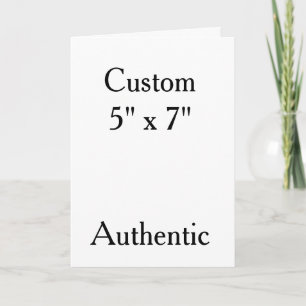 personalise simple custom 5" x 7" Vertical Note Card