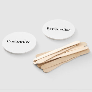 personalise simple custom Assembled Hand Fan