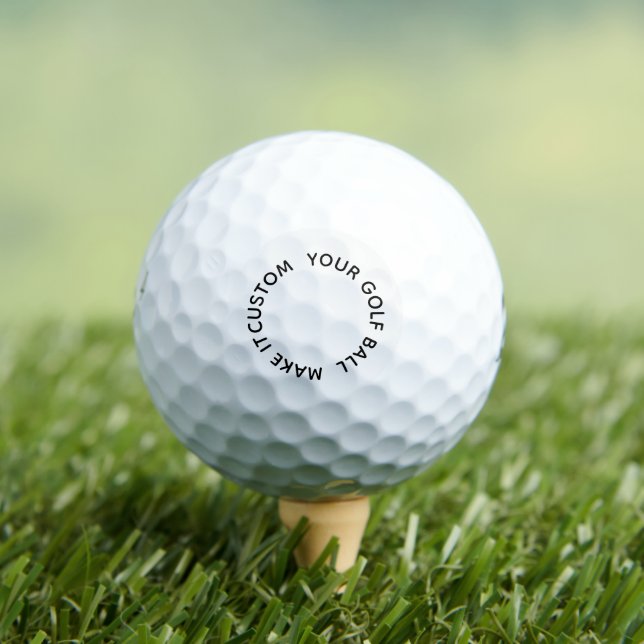 personalise simple custom Bridgestone e6 Golf Balls (Insitu Tee)