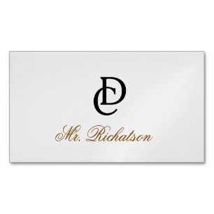 personalise simple custom magnetic business card
