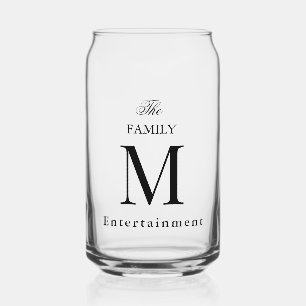 personalise simple custom Printed Can Glass