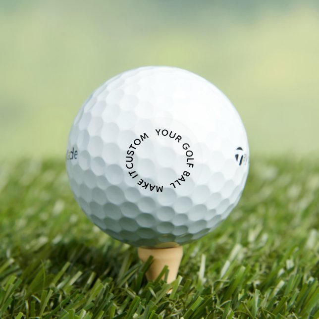 personalise simple custom Taylor Made TP5 Golf Balls (Insitu Tee)