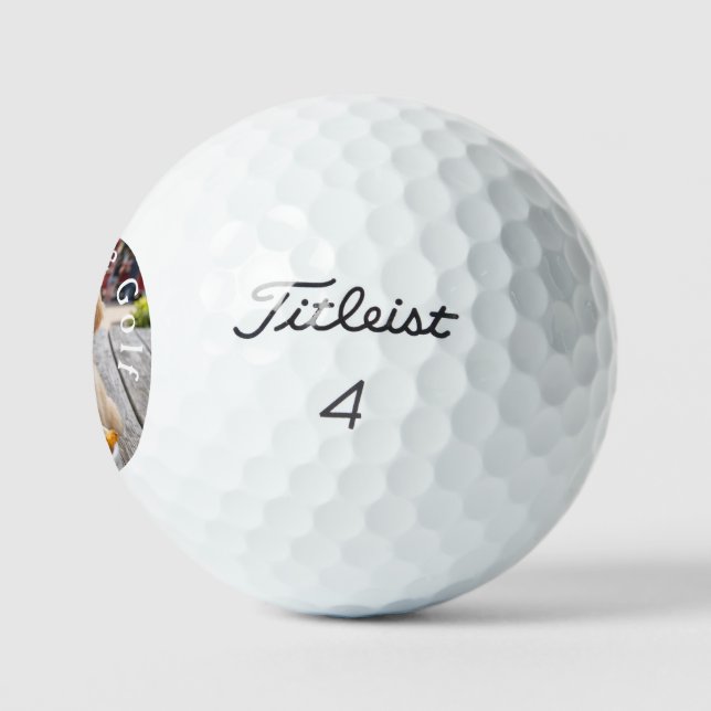  personalise simple custom Titleist  3 Pack Golf Balls (Logo)