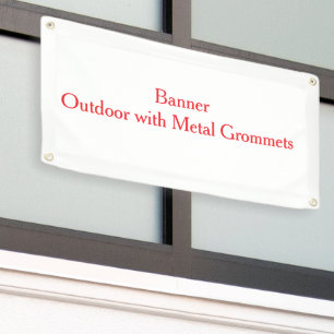 personalise simple Outdoor with Metal Grommets Banner