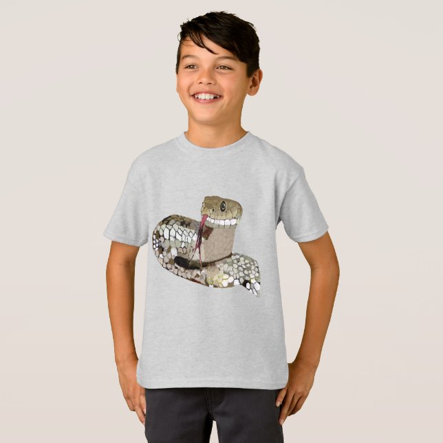 Personalise Snake Transformation T-Shirt (Front Full)
