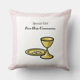 Personalise, Special Girl, First Communion Cushion