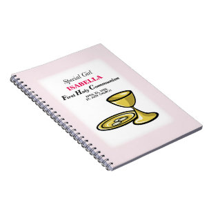 Personalise, Special Girl, First Communion Notebook