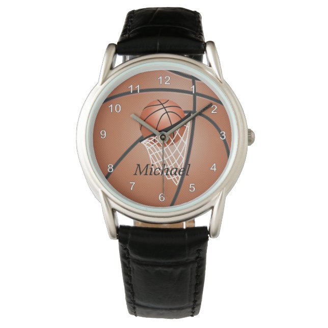 Personalise Sporty Basketball Watch (Front)