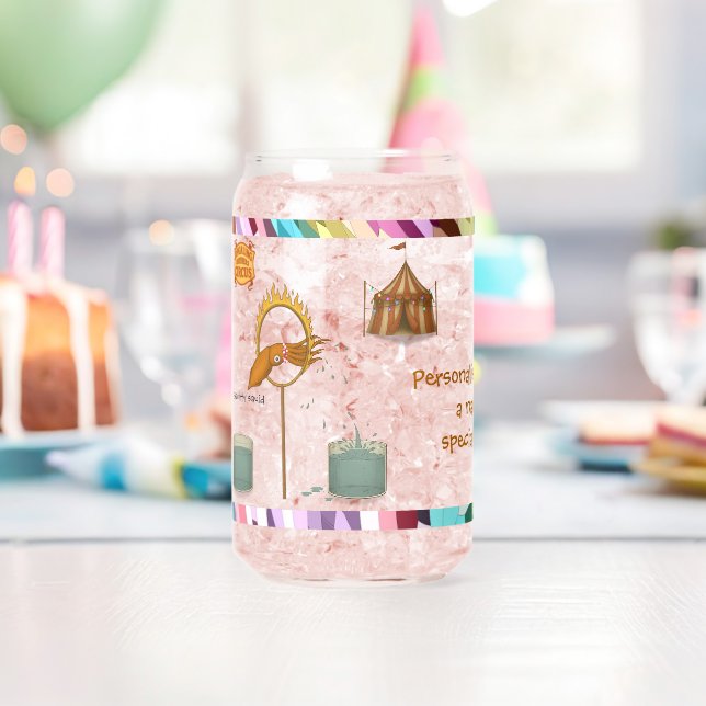 Personalise: Squirty squid Can Glass (Insitu (Birthday))
