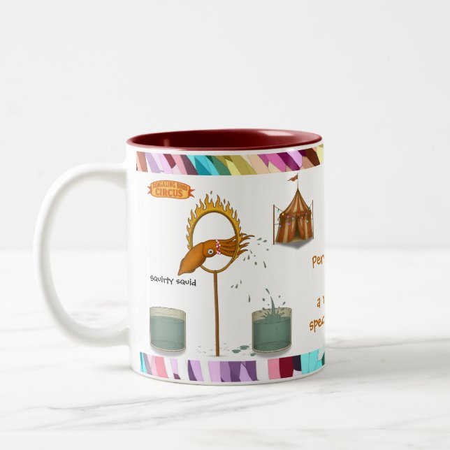 Personalise: Squirty squid Two-Tone Coffee Mug (Left)