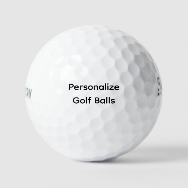Personalise Srixon Soft Feel 13 Golf Balls (Front)