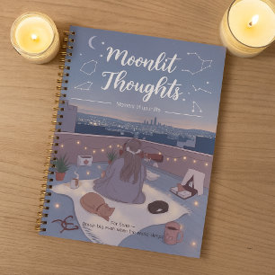 Personalise Stargazing Moonlit Cute Back to School Planner