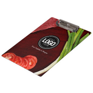 Personalise steak restaurant theme clipboard