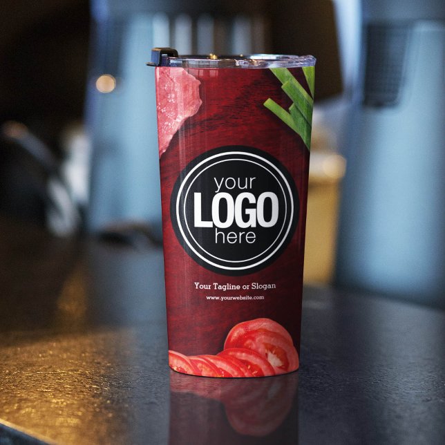 Personalise steak restaurant theme thermal tumbler (Creator Uploaded)