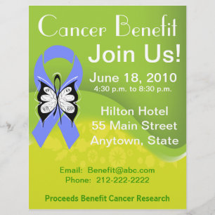 Personalise Stomach Cancer Fundraising Benefit Flyer