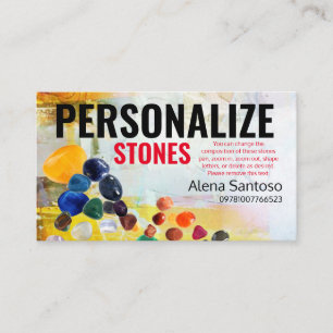 Personalise Stones Business Card