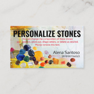 Personalise Stones Business Card