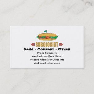 Personalise Sub Sandwiches Business Card