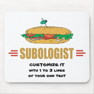 Personalise Sub Sandwiches Mouse Pad
