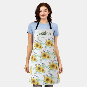 Personalise Sunflower Apron