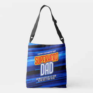 Personalise SuperHero Dad Crossbody Bag