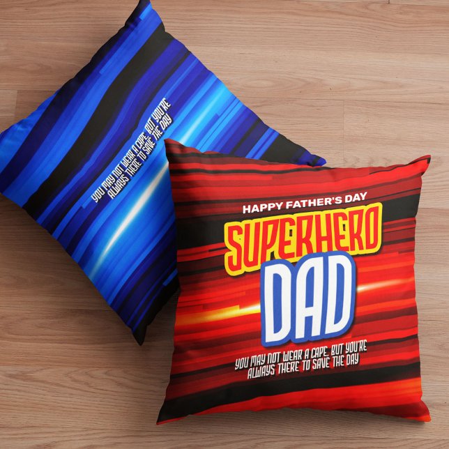 Personalise SuperHero Dad Cushion (Creator Uploaded)
