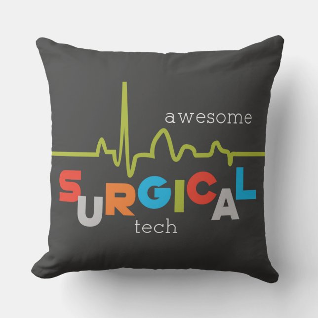 Personalise, Surgical Tech Week Awesome Cushion (Front)