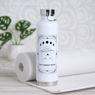 Personalise Tarot Feminist Moon Zodiac Celestial Water Bottle