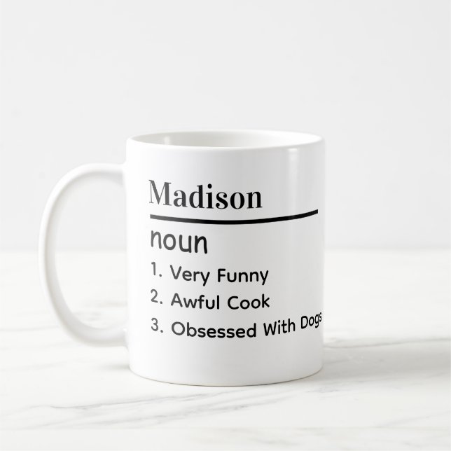 Personalise Tea And   Coffee Mug (Left)