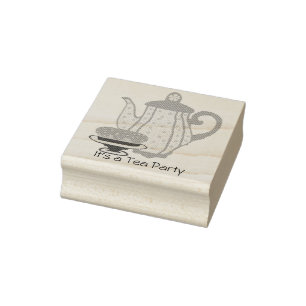 Personalise Tea Party stamp