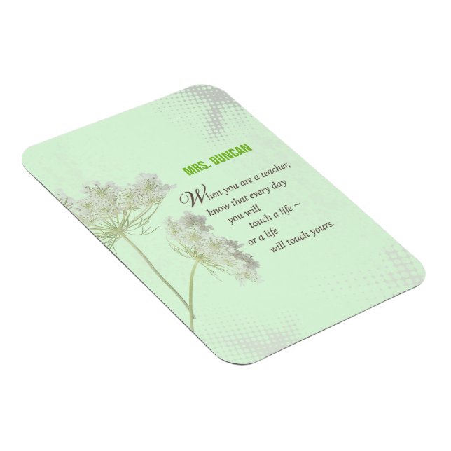 Personalise, Teacher Appreciation Day Thank You Magnet (Right Side)