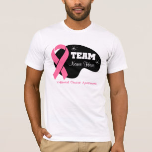 Personalise Team Name - Breast Cancer T-Shirt