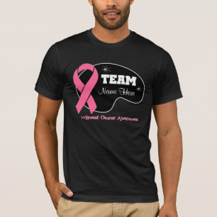 Personalise Team Name - Breast Cancer T-Shirt