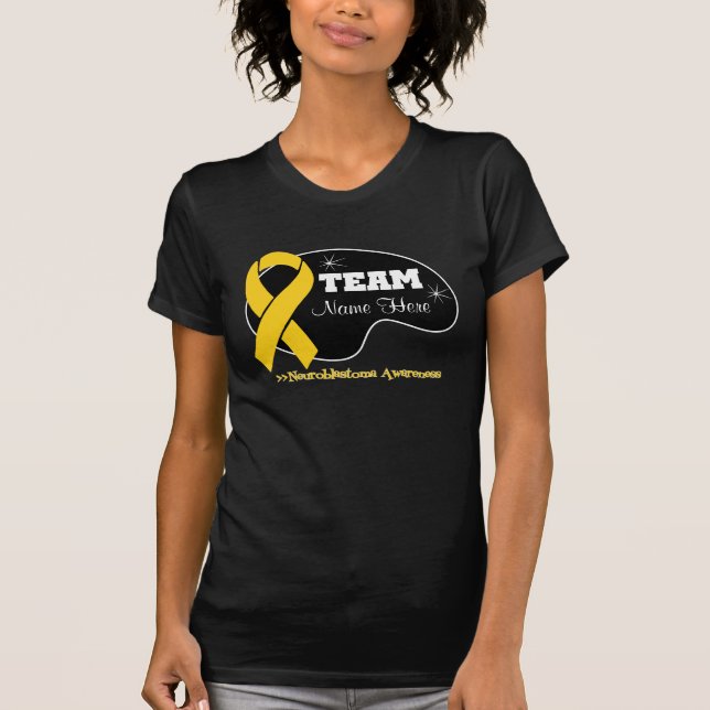 Personalise Team Name - Neuroblastoma T-Shirt (Front)